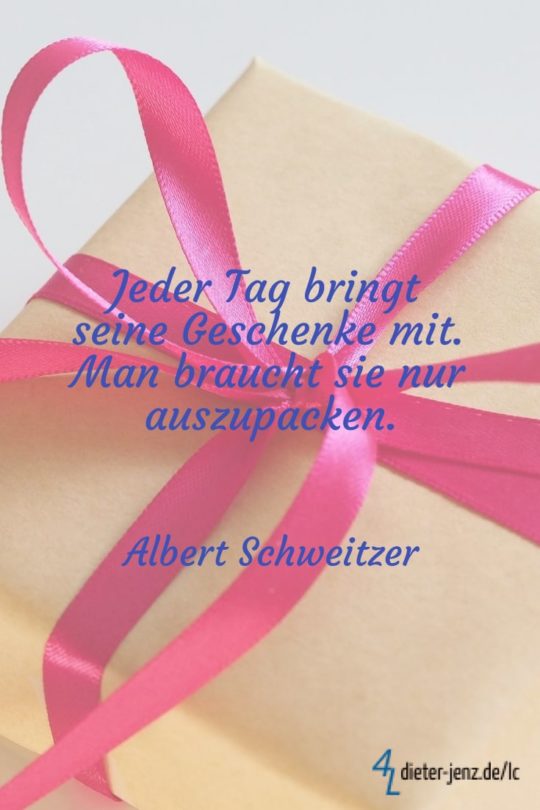 Das einzig Wichtige im Leben sind die Spuren der Liebe
