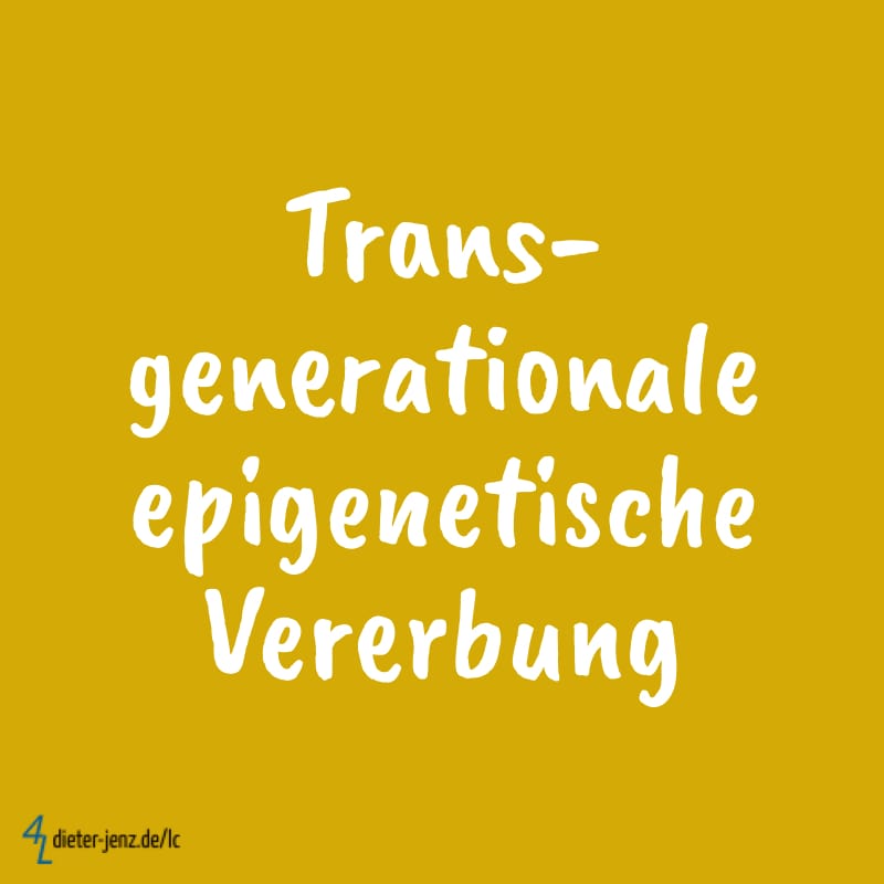 Transgenerationale epigenetische Vererbung - Gestaltung: privat